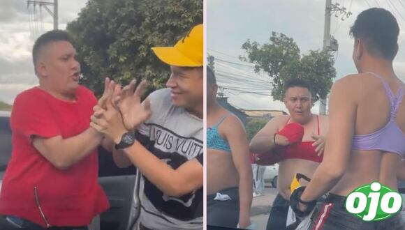 Ojo - Viral de hombres en brasier