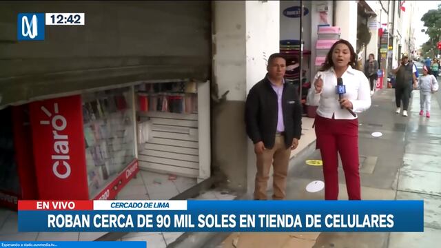 Denuncian robo de celulares por un monto de S/ 90 mil en local del Centro de Lima