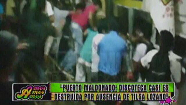 Puerto Maldonado: Destruyen discoteca por ausencia de Tilsa Lozano [VIDEO]