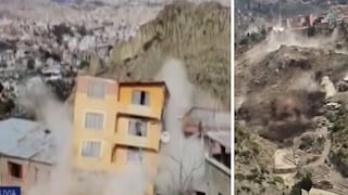 Más de 60 casas se derrumban por deslizamiento en Bolivia (VIDEOS)