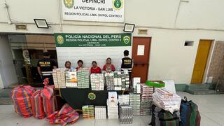 Intervienen a Reinas de “los cigarrillos bambas” en inmediaciones de Gamarra