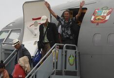 25 peruanos repatriados de Israel arribaron esta tarde en el avión presidencial (VIDEO)