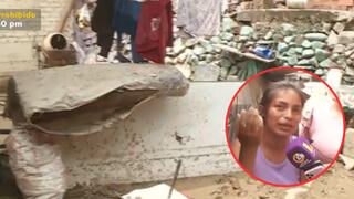 Joven pide ayuda entre lágrimas luego que huaico enterrara su casa en Chosica: “Tengo miedo” 