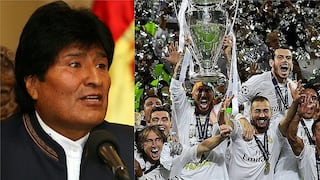 Evo Morales felicita al Real Madrid pero bochornoso error remece Twitter