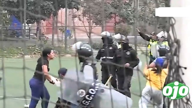 Vecinos y serenos se enfrentaron por la tenencia de estadio comunal de Ate (VIDEO)