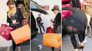 Paris Hilton sale de compras sin ropa interior