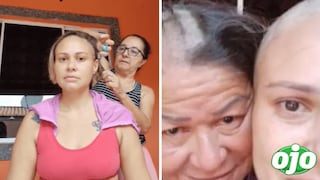 Joven con cáncer rompe en llanto cuando su mamá se rapa por solidaridad | VIDEO