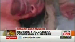 Gadafi murió de un disparo en la cabeza