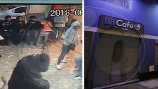 Cumpleañero y sus amigos fueron asaltados en café-bar de SMP (FOTOS Y VIDEO)