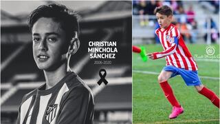 Atlético de Madrid anunció fallecimiento de futbolista de padre peruano de 14 años | FOTO