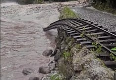 Huaico corta vía a Machu Pichu, suspenden servicio de trenes y turistas sufren