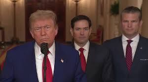 Donald Trump se mostró feliz por el ataque a Irán para imponer la fuerza de las armas.