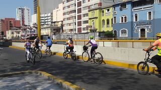 Habilitan carril exclusivo para ciclistas desde la avenida Arequipa al Centro Histórico