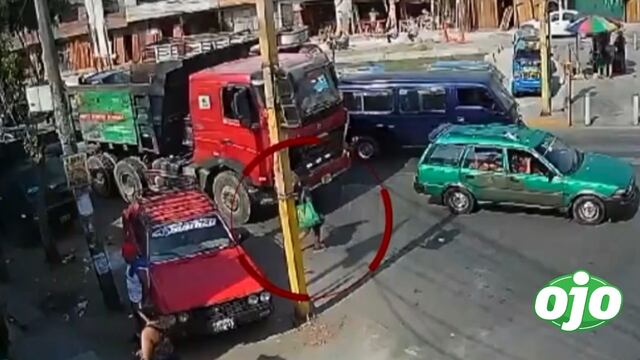 Los Olivos: mujer pierde la vida tras ser atropellada por camión de limpieza (VIDEO)