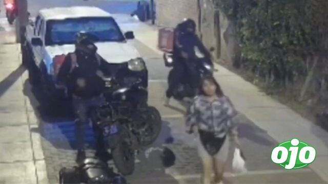 Delincuentes se hacen pasar por repartidores de delivery para robar a una mujer en Surco (VIDEO)