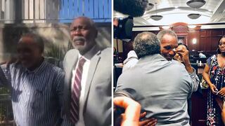 Dos hombres salen libres después de estar 42 años apresados injustamente (VIDEO)