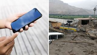 Empresa de telefonía móvil entrega bonos de SMS ilimitados para zonas declarados en emergencia por huaicos