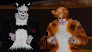 James Corden y Rebel Wilson presentaron el Oscar a Mejores efectos visuales disfrazados de gatos 