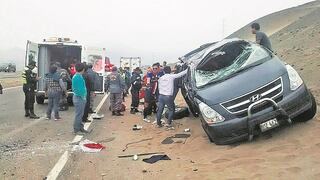 Huaral: bebé fallece al despistar camioneta en “la curva del diablo”