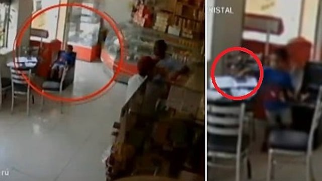 Utilizan a niño para robar celular dentro de panadería en Cercado de Lima (VIDEO)