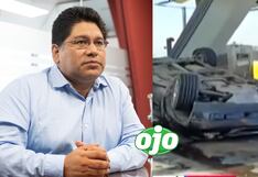 Camioneta del alcalde de Puente Piedra chocó contra caseta de peaje en Panamericana Norte