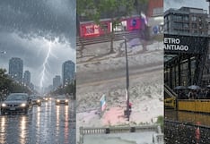 Tormenta eléctrica con granizada azota con dureza a Santiago de Chile