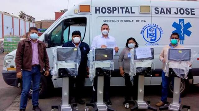 Ica: Cuatro ventiladores volumétricos llegan a Hospital San José de Chincha 