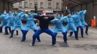 Enfermeros hacen divertida coreografía en plena pandemia por el coronavirus | VIDEO