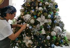 Alquilan y decoran árboles navideños