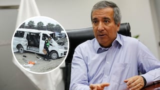 Ministro de Transportes sobre accidente de colectivo en Lurín: “Tenemos una serie de regulaciones”