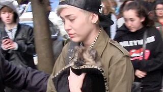 Miley Cyrus renunció al cachorro que le regaló su madre