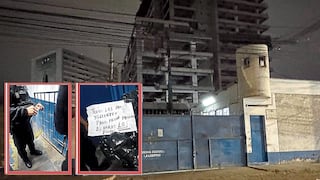 Dejan dinamita y nota extorsiva en construcción de nueva sede del Gobierno Regional de La Libertad