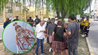 Vecinos de Lince se oponen a instalación de mega antena (FOTOS)