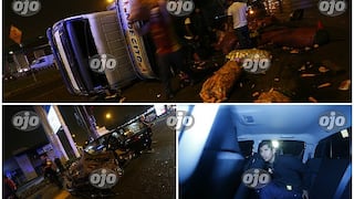 La Molina: camión con verduras se vuelca tras chocar con otro auto y deja dos heridos