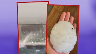 Cae granizo del tamaño de una pelota de béisbol y las imágenes asombran a internautas