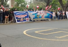 Sinutramsa protesta frente al Ministerio de Trabajo exigiendo mejoras laborales