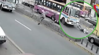 Ratero es atropellado por bus luego de robar un celular en El Agustino (VIDEO)