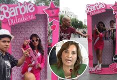 Protestas en Lima: De rosado y en caja, la ‘Barbie Dictadora’ llegó a la marcha | FOTOS