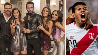 ​Actriz de Sin Senos Sí hay Paraíso posa con futbolistas peruanos y los califica de “divinos”