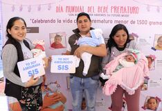 Trillizos prematuros superaron estado crítico luego de estar 20 días en UCI