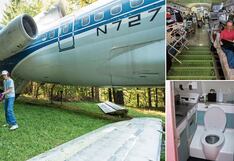 Compra Boeing 727 y transforma este avión en su casa dentro de bosque | VIDEO