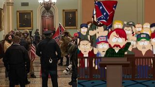 South Park le hace la competencia a Los Simpson con su “predicción” por turba en el Capitolio