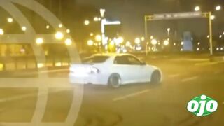 Sujetos realizan piques ilegales en exteriores del Palacio de Justicia (VIDEO)