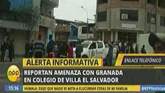 ​Villa El Salvador: Policía muere al tratar de desactivar granada en colegio