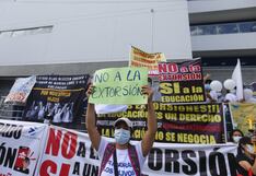 Padres salieron a marchar exigiendo al Gobierno acciones inmediatas para acabar con extorsionadores