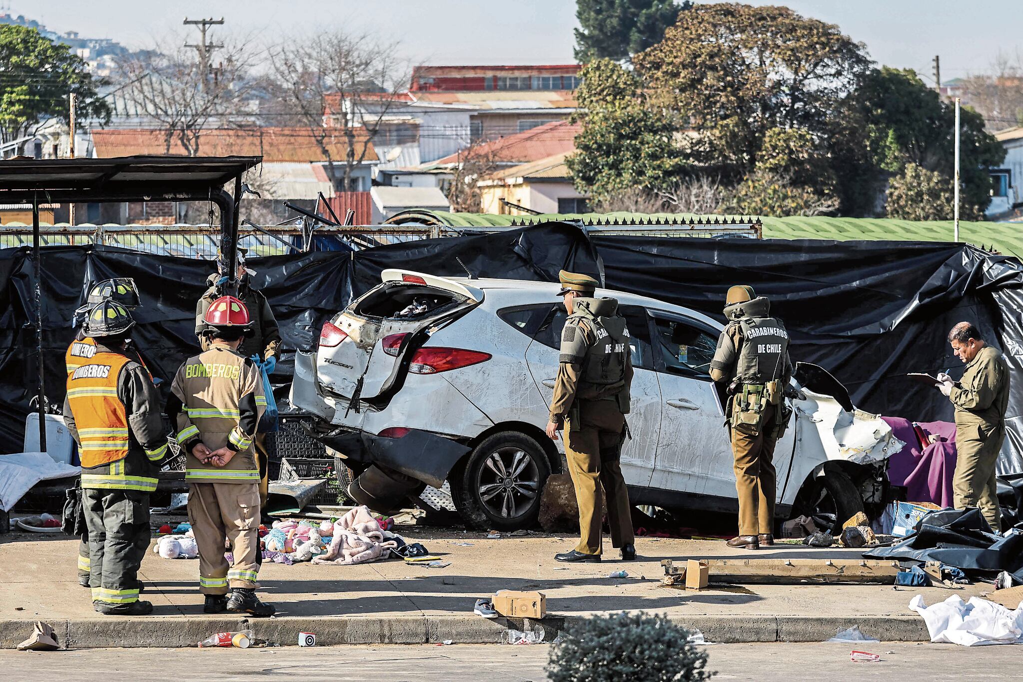 Terrible incidente con militar como autor ocurrió en la ciudad de Valparaíso, en Chile. (Photo by Cristobal BASAURE / AFP)