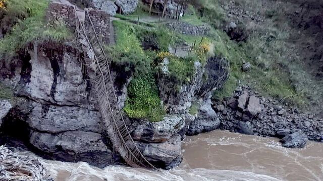 Cusco: Reconstruirán el desplomado puente inca Q’eswachaka desde el 15 de abril