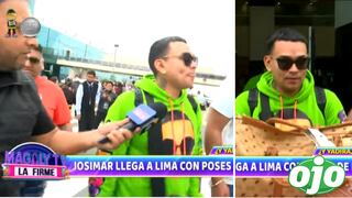Josimar llegó a Lima con poses de ‘divo’ y se achora con ‘urraco’: “No me pongas la cámara en la cara”