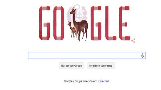 Fiestas Patrias: Google dedica un doodle al Perú 