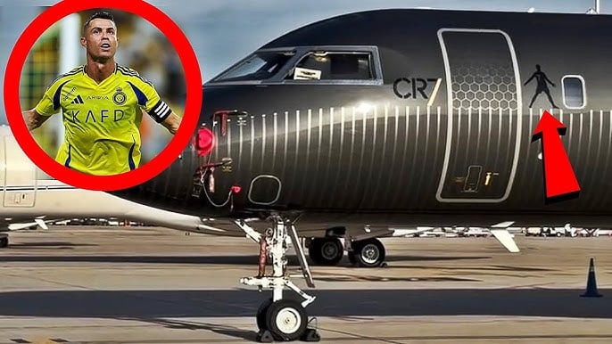 Impresionante es el avión de CR7.